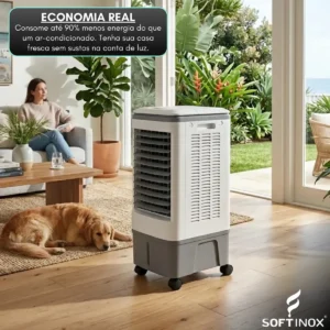 Climatizador De Ar Frio 20l Portátil Evaporativo Climatizador Umidificador Silencioso Econômico Residencial Ar Condicionado Portátil